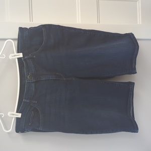 Levi's dark blue Bermuda jean shorts